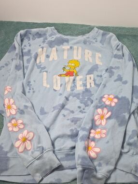 The Simpsons Lisa Simpson Nature Lover Tie Dye Sweatshirt